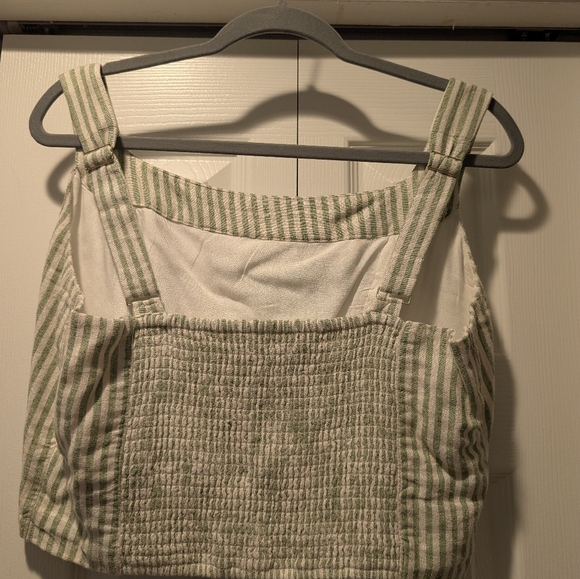 Abercrombie Striped Linen Crop Top - Picture 6 of 6